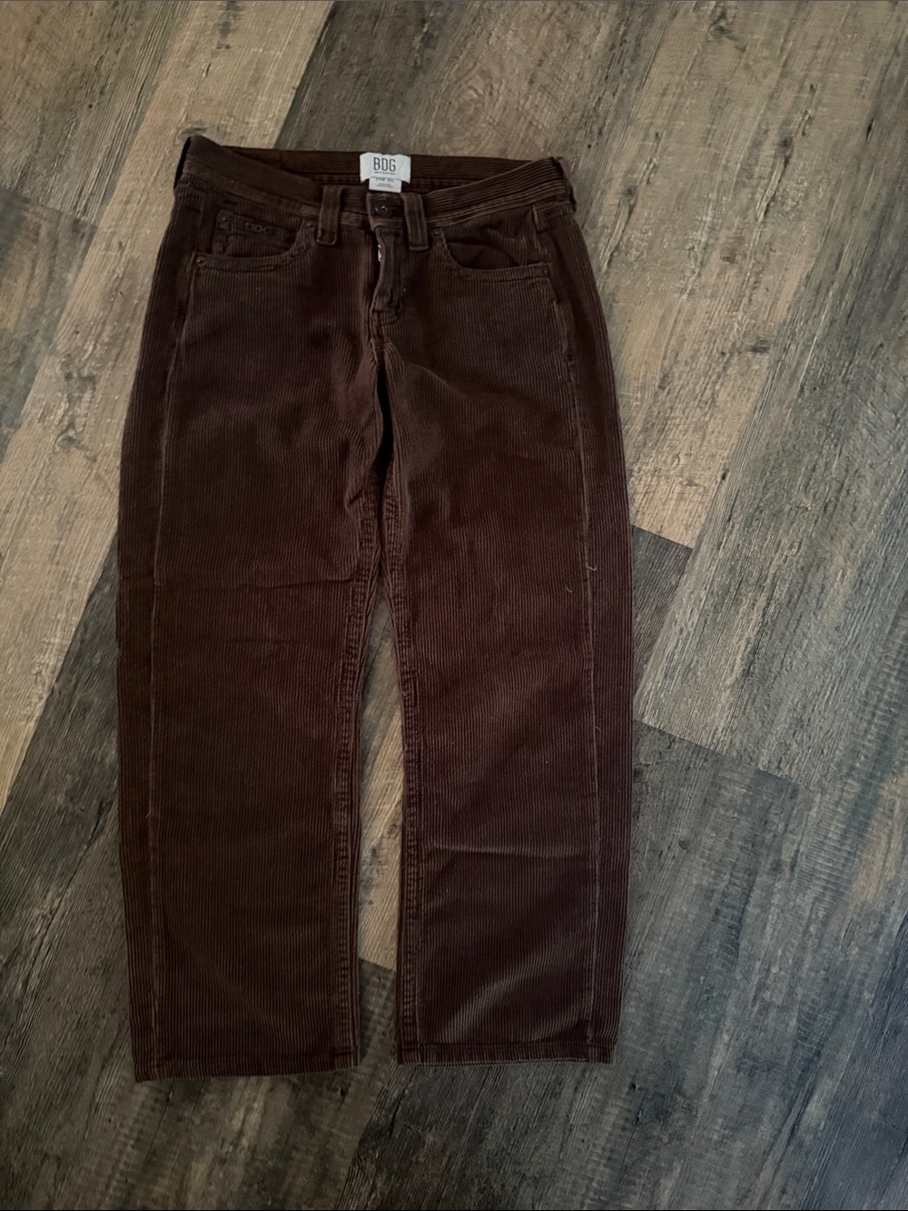 BDG Dark Brown Corduroy Straight Pants 29/32